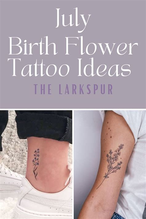 july birth flower tattoo|birth flower tattoos by month.